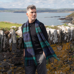 100% Irish Wool Scarf - Blackwatch Tartan Plaid, 9