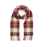 100% Irish Wool Plaid Scarf for Men and Women - Made in Ireland (12