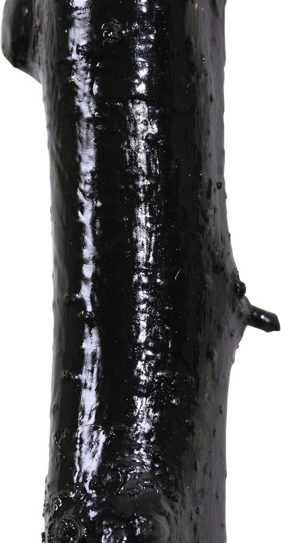 Imported Shillelagh Wooden 36" Irish Walking Stick - Handcrafted 100% Blackthorn Wood Cane (Black High Gloss Lacquered)