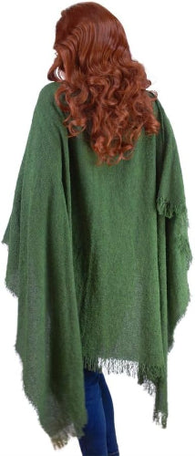 Irish Warm & Soft Lambswool Pashmina Shawl & Wrap for Women (Kelly Green, 54" x 72")