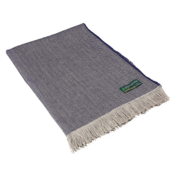100% Irish Linen Throw Blanket (Denim Gray, 79" x 57"), Made in Ireland