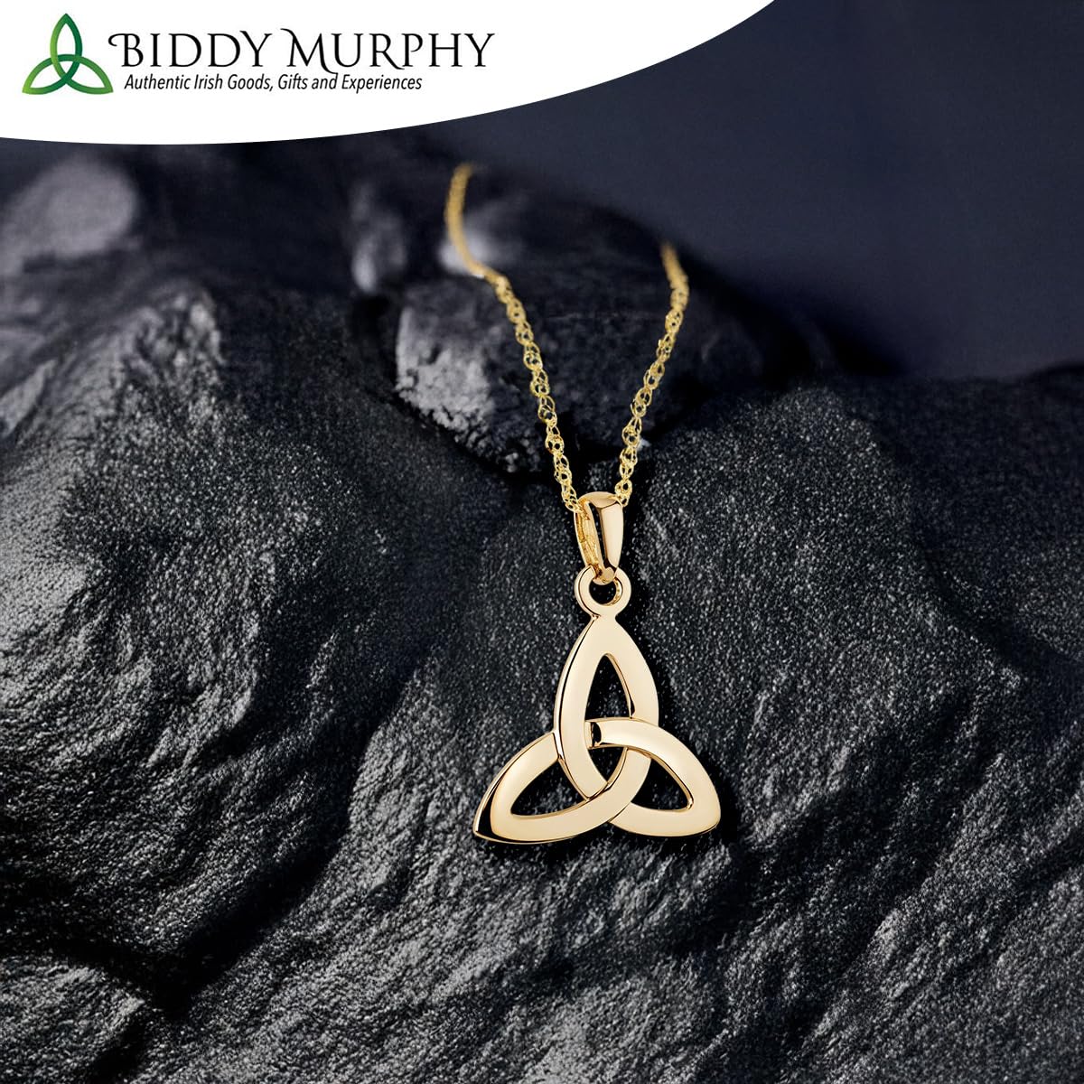 10K Gold Trinity Knot Necklace: A Timeless Symbol of Faith