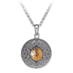 Celtic Warrior Necklace - Symbolizes Strength - 14 Gold beat on Silver on 18