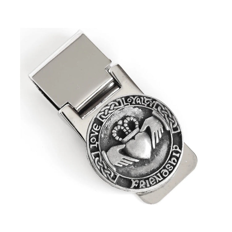 Irish Claddagh Money Clip - Premium Stainless Steel & Pewter Design