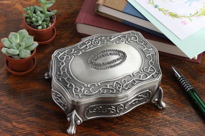 Celtic Pewter Jewelry Box: Timeless Irish Blessing