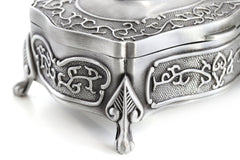 Claddagh Jewelry Box Two Sizes Love Loyalty Friendship Medallion Pewter Made in Ireland