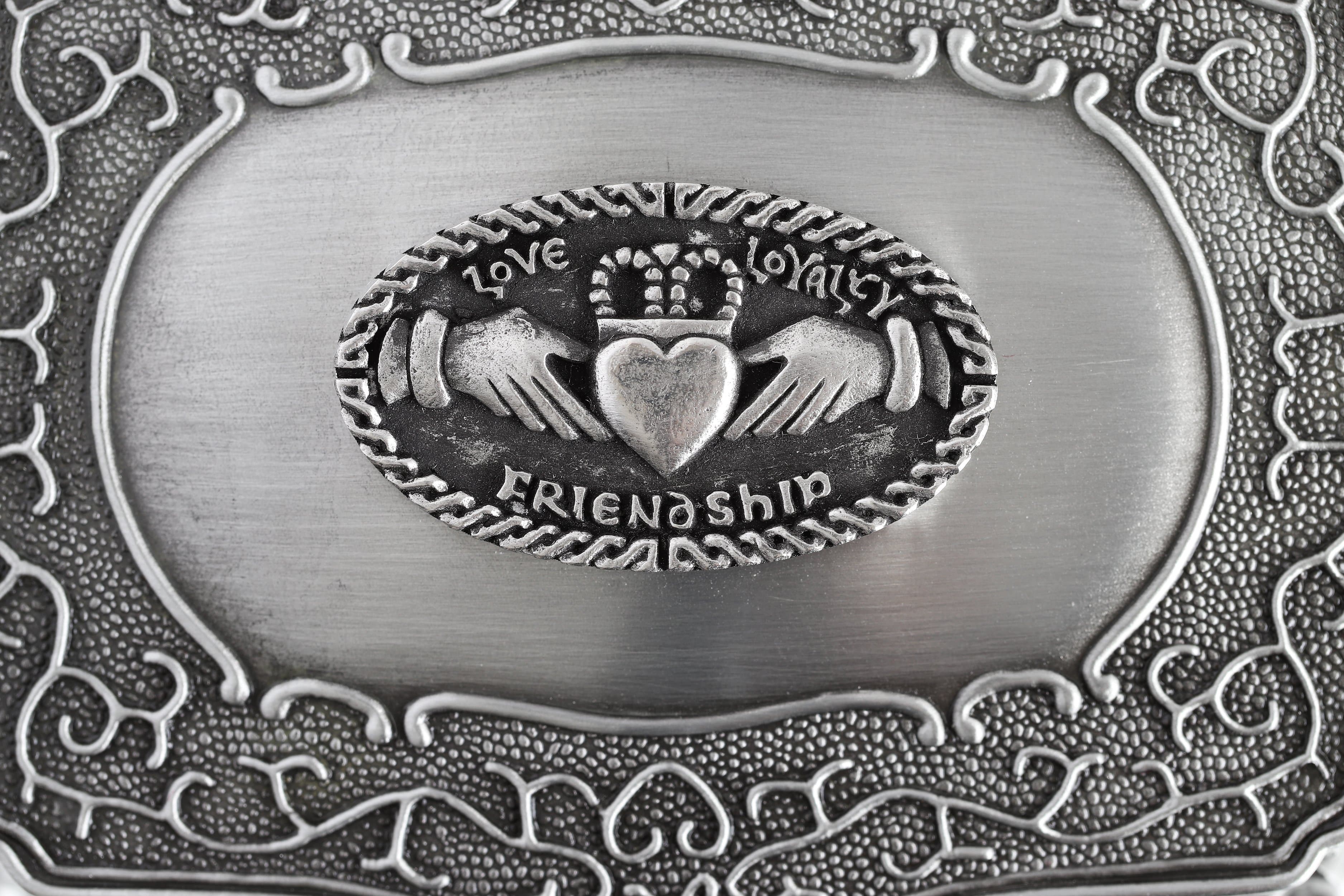 Claddagh Pewter Jewelry Box: Timeless Irish Elegance