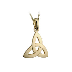 Gold Trinity Knot Necklace Plated 18