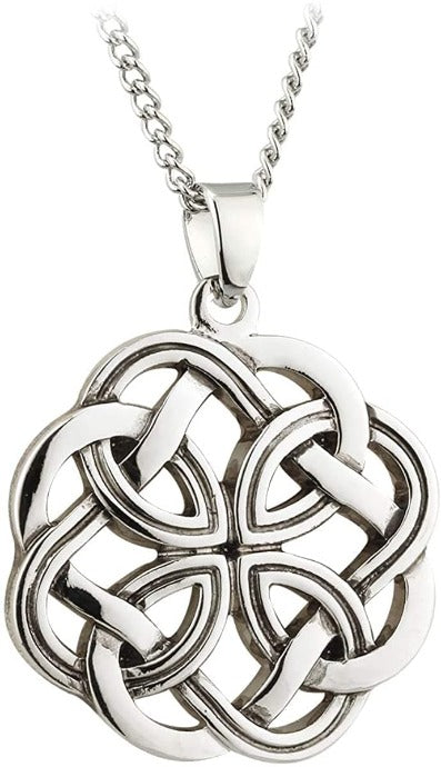 Celtic love knot silver pendant (JSP29) - nuala art