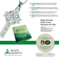 Irish-Made Sterling Silver Celtic Cross Necklace: A Timeless Gift