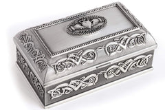 Claddagh Pewter Jewelry Box: Exquisite & Spacious Storage