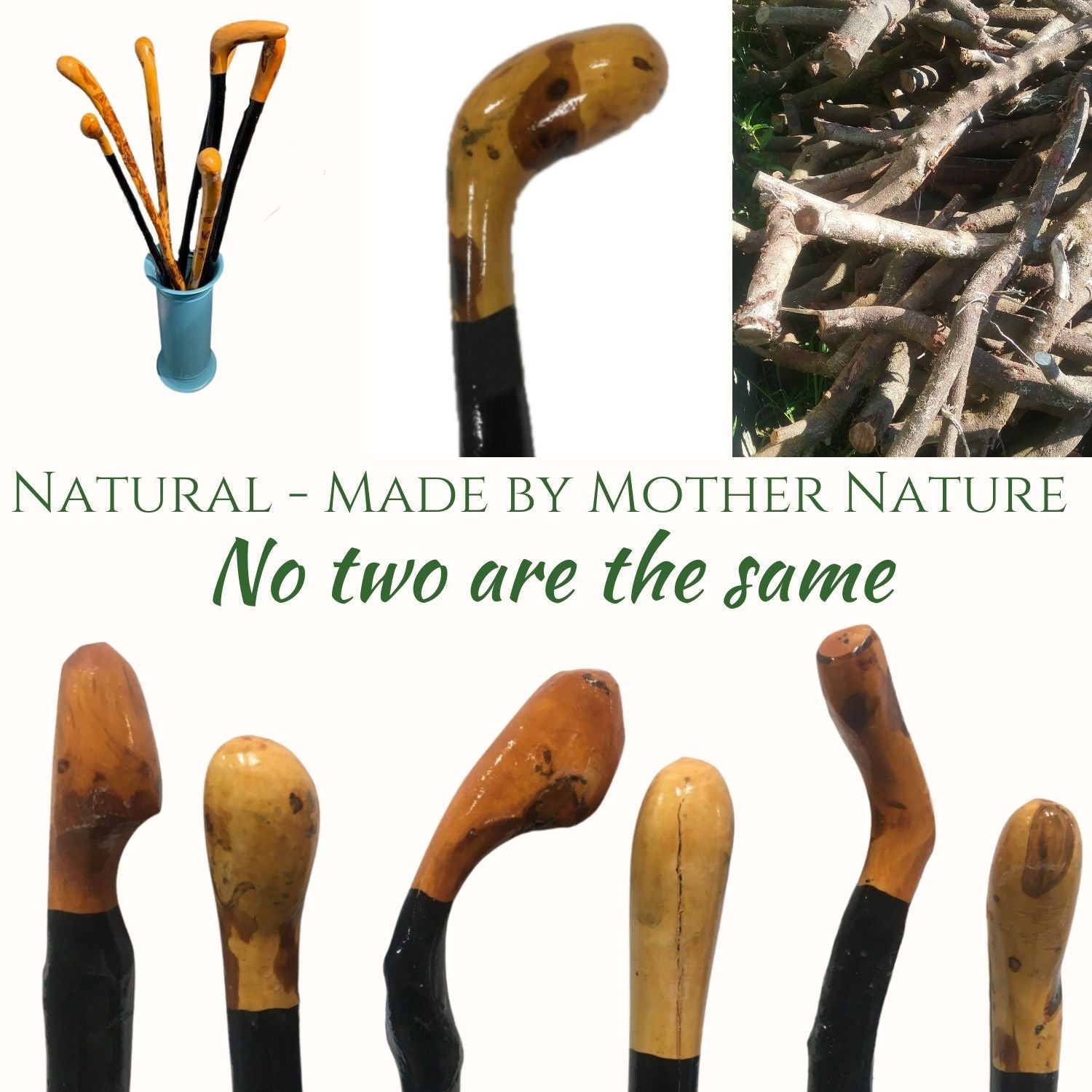 Blackthorn Walking Stick Limited Supply Natural Product Made in