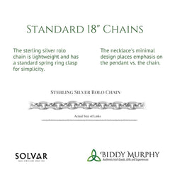 Celtic Cross Necklace for Men Engraved Stainless Steel 18