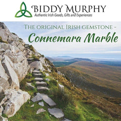 Connemara Marble Necklace Oval Beads Irish Made