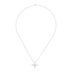 Saint Brigid Cross Necklace Made In Ireland Sterling Silver St. Brigid Reed Cross Pendant Irish Crucifix Handcrafted by Our Maker-Partner in Co. Sligo