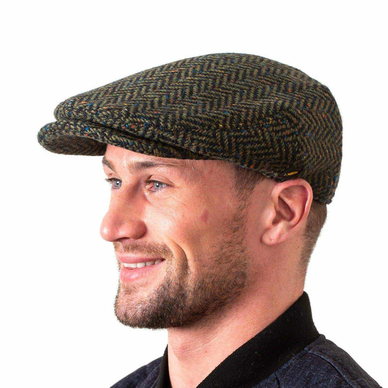Irish Hat with Exaggerated Contemporary Peak Exclusive Kerry Tweed
