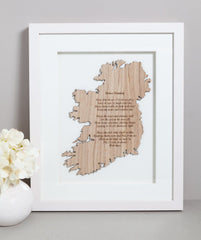 Irish House Blessing Framed Wall Decor Made in Ireland Bless This House Irish Blessing Unique Gift Crafted by Our Maker-Partner in Co. Meath