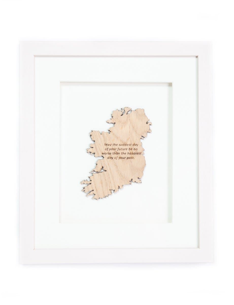Irish Home Blessing Good Luck Framed Wall Decor Made In Ireland Irish Toast Wall Hanging Unique Gift Crafted by Our Maker-Partner in Co. Meath