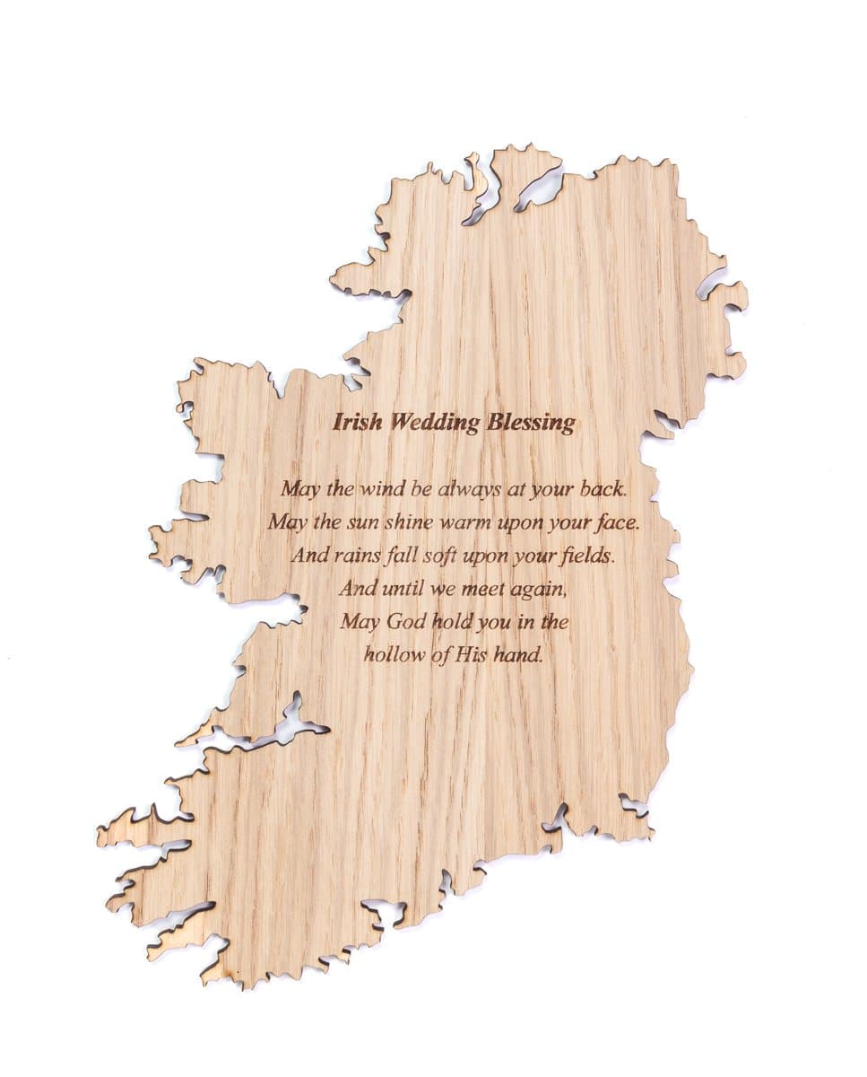 Irish Wedding Irish Blessing Plaque Made in Ireland May the Wind Be At Your Back Unique Gift Crafted by Our Maker-Partner in Co. Meath