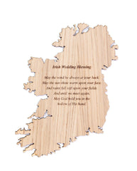 Irish Wedding Irish Blessing Plaque Made in Ireland May the Wind Be At Your Back Unique Gift Crafted by Our Maker-Partner in Co. Meath