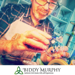 Handmade Trinity Irish Ornament Unique Glass Bauble Hand Blown Ideal Gift Handcrafted in Co. Waterford Ireland by Our Maker-Partner  in Co. Waterford