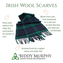 100% Irish Lambswool Long Irish Scarf 12