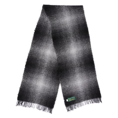 Stole 85% Lambswool and 15% Nylon, size 15” x 90” Black (Grey)