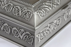 Claddagh Pewter Jewelry Box: Exquisite & Spacious Storage