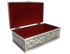 Claddagh Pewter Jewelry Box: Exquisite & Spacious Storage