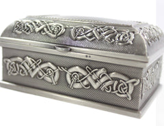 Claddagh Pewter Jewelry Box: Exquisite & Spacious Storage