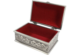 Claddagh Pewter Jewelry Box: Exquisite & Spacious Storage