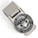 Irish Money Clip Irish Claddagh Money Clip Stainless Steel Hinged Money Clip Made by Our Maker-Partner in Co. Westmeath,