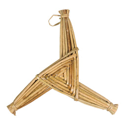 St Brigid Cross Celtic Cross 3 Arm Reed Cross 10" x 10" Irish Prayer History Of Ireland Handcrafted Cross Decor Gifts Made by Our Maker-Partner in Co. Roscommon