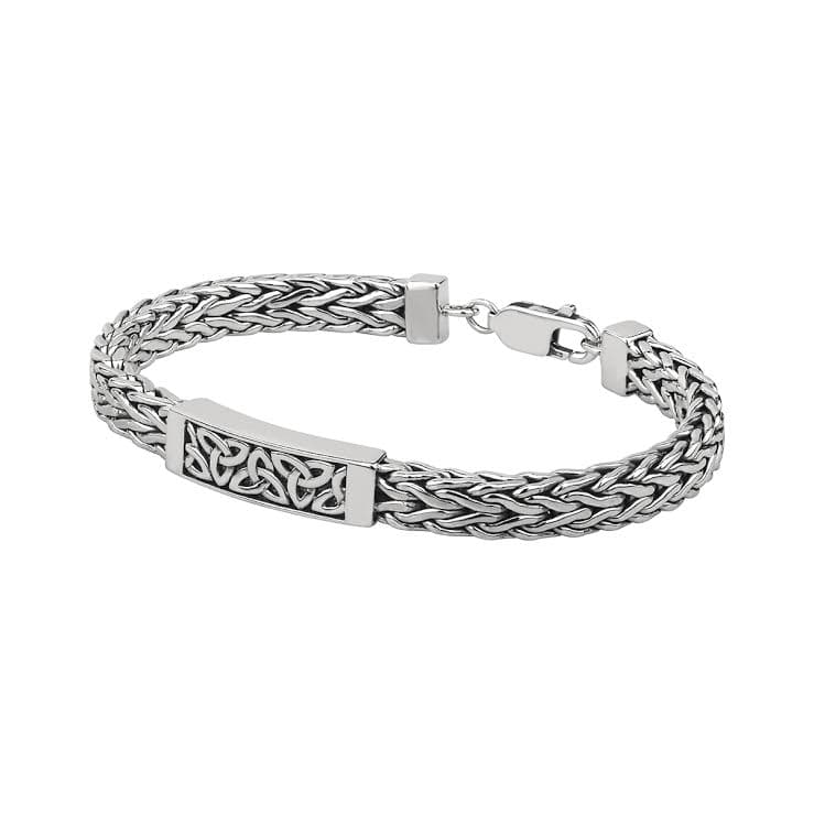 10mm Wide Heavy Snake Chain Bali 925 Sterling Silver Mens Bracelet, 7-9