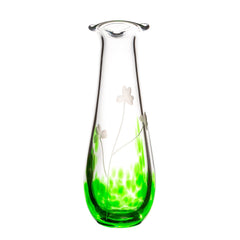 Irish Glass Shamrock Vase: A Gift of Luck and Artistry