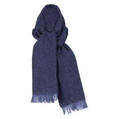 Men's Warm Winter Scarf, 100% Wool, Classic Herringbone, Made in Ireland