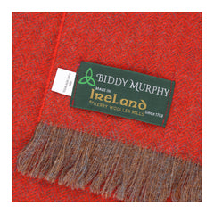 Men's Warm Winter Scarf, 100% Wool, Classic Herringbone, Made in Ireland