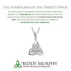 Sterling Silver Trinity Knot Necklace: Symbol of Enduring Love