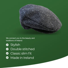 Linen Flat Cap Exclusive Lightweight Breathable Natural Irish Linen