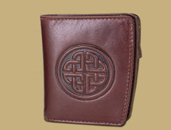 Celtic Knot Embossed Ladies Handmade Wallet