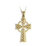 Celebrate Your Irish Roots with a Golden Celtic Cross Necklace