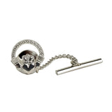 Claddagh Pin Sterling Silver Tie Tack Made by Our Maker-Partner in Co. Dublin