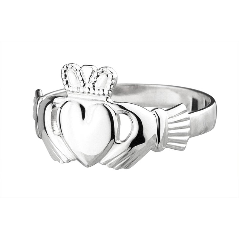 Irischer Damen Claddagh Ring 100% Sterling