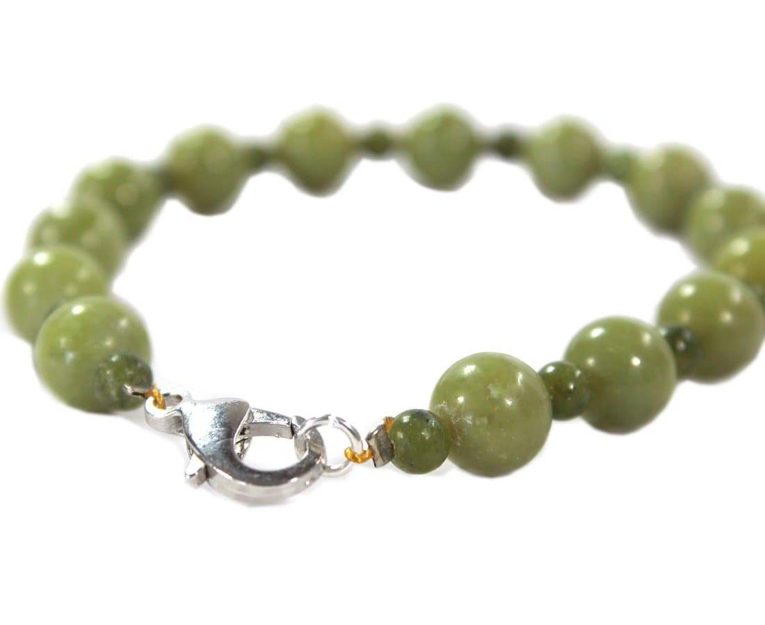 Connemara Marble Bracelet Oval Beads Made in Ireland | Biddy Murphy ...