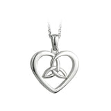 Trinity Knot Heart Necklace: Embrace Irish Heritage