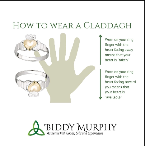 Claddagh Ring. Traditional Irish Ring in Shape of Two Hands Holding a Heart  Shaped Stock Image - Image of glow, diamond: 269306317