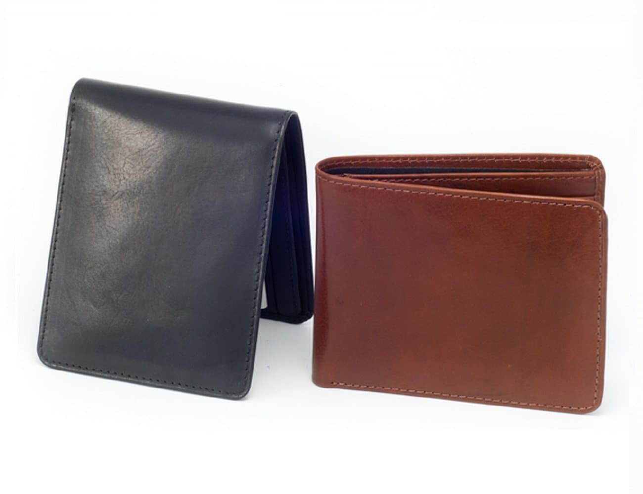 Irish Leather Wallet Celtic Wolf Hound Design by Our Maker-Partner in Co. Cork.