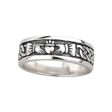 Men's Claddagh Band: Sterling Silver, Quality Service
