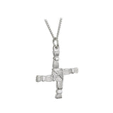 St. Brigid's Cross Necklace: Sterling Silver Craftsmanship – A Gift of Protection