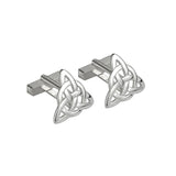 Elegant Trinity Knot Cufflinks: Irish Style for Suit and Tie - Made in Ireland